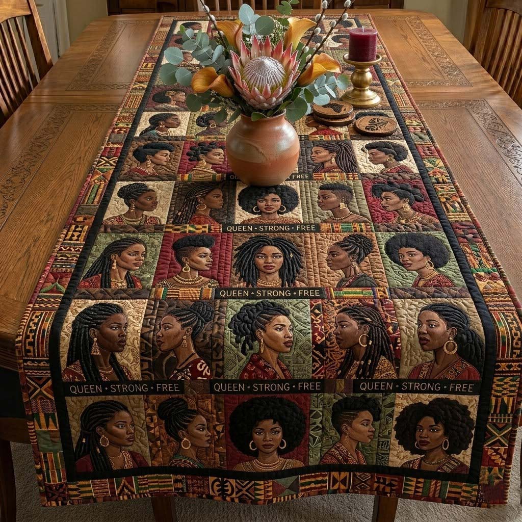 Melanin Queens Quilted Table Runner GFTOTG3942