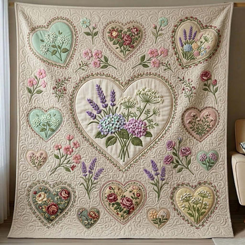 Flower Patchwork Quilted Blanket GFTOTG3961
