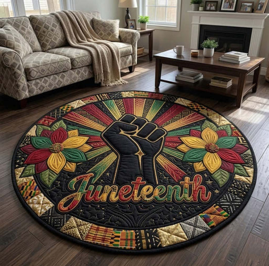 Juneteenth Quilted Round Mat GFTOTG4006