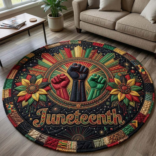 Juneteenth Quilted Round Mat GFTOTG4007