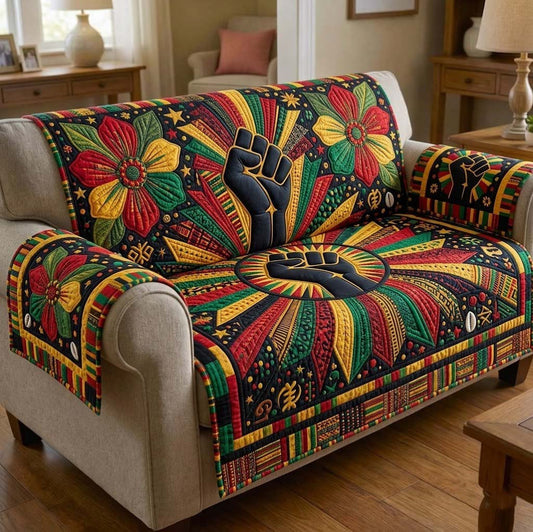 Juneteenth Heritage Quilted Sofa Cover GFTOTG4031