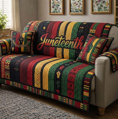 Juneteenth Heritage Quilted Sofa Cover GFTOTG4034