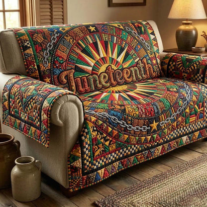 Juneteenth Heritage Quilted Sofa Cover GFTOTG4035