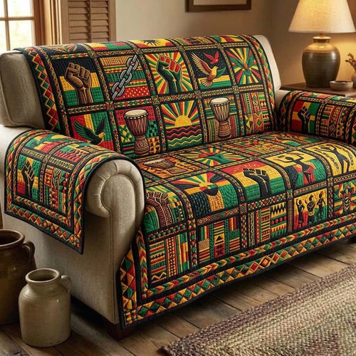 Juneteenth Heritage Quilted Sofa Cover GFTOTG4037
