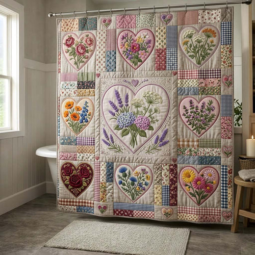 Flower Patchwork Shower Curtain GFTOTG4070