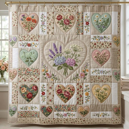 Flower Patchwork Shower Curtain GFTOTG4071