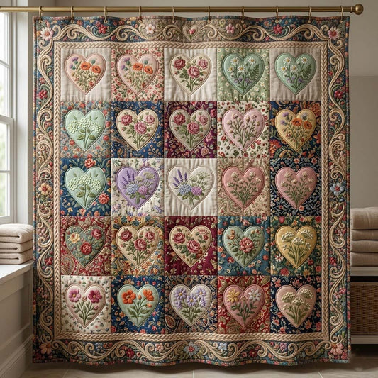 Flower Patchwork Shower Curtain GFTOTG4072