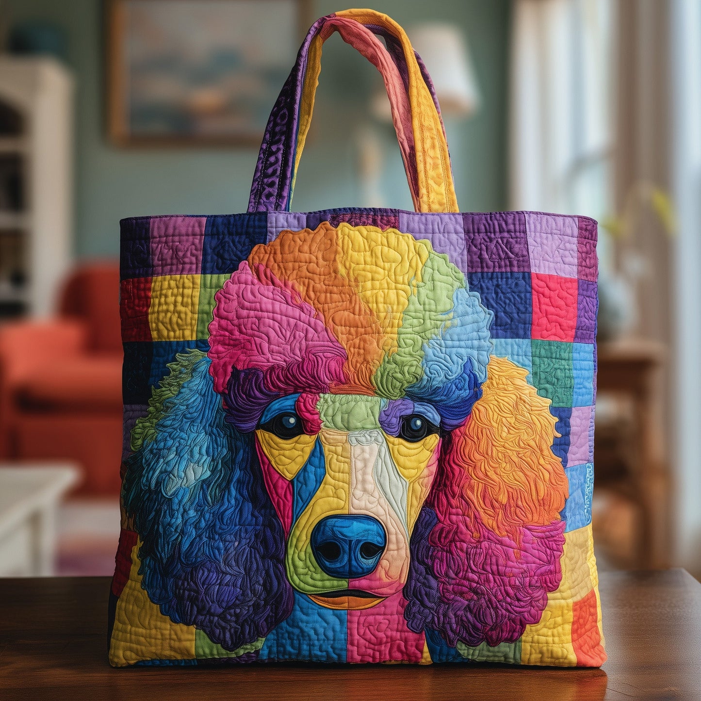 Poodle Quilted Tote Bag GFTOTG79
