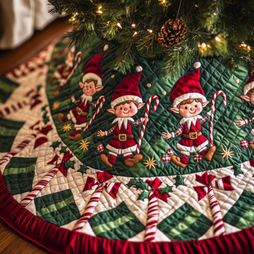 Santa Helper Quilted Tree Skirt GFTOTG795