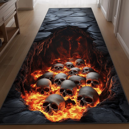 Flame Skulls Runner Rug GFTOTG924