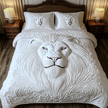 Majestic Lion King 3-Piece Quilted Bedding Set GFTOTL1986