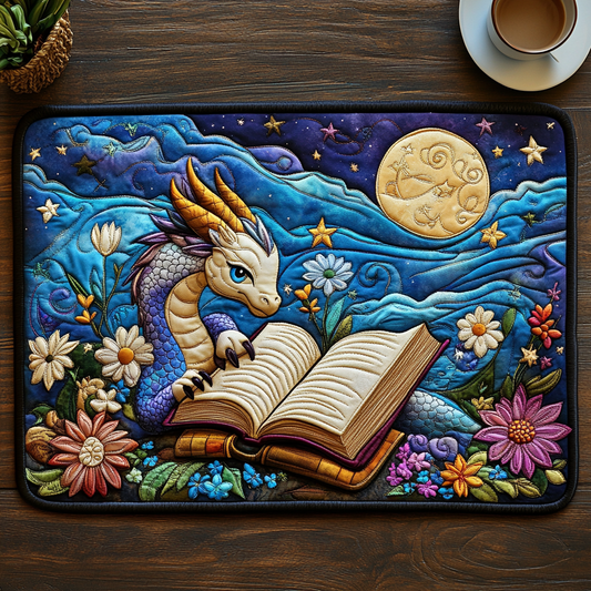 Bookish Dragon Quilted Placemat GFTOTL2115