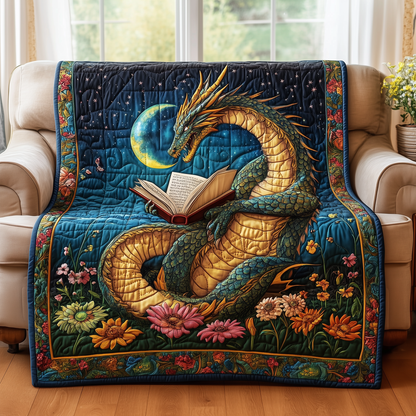 Bookish Dragon Quilted Blanket GFTOTL2127