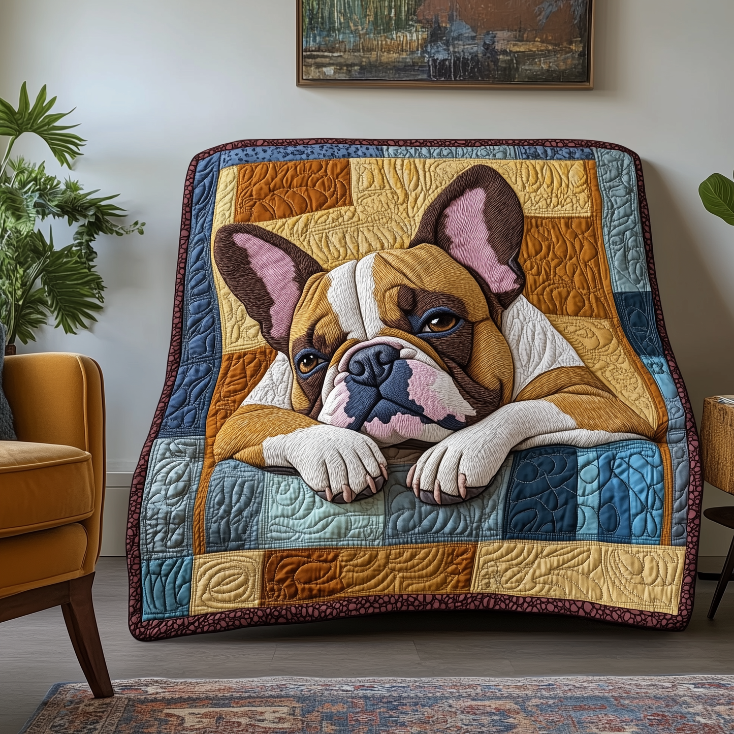 Frenchie Quilted Blanket GFTOTL2141