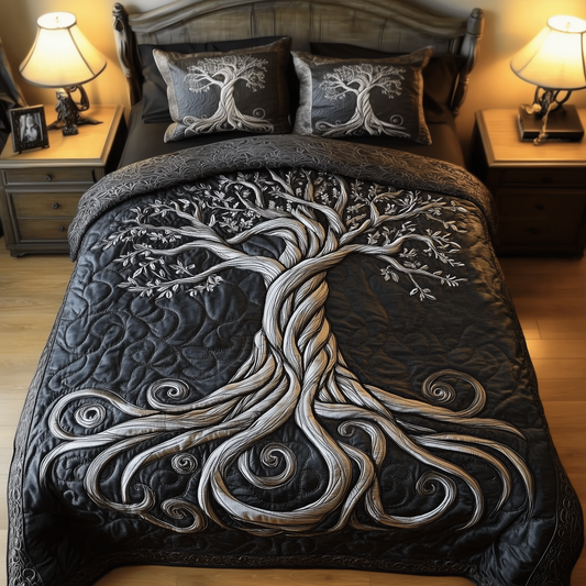 Mythic Tree of Life 3-Piece Quilted Bedding Set GFTOTL2157