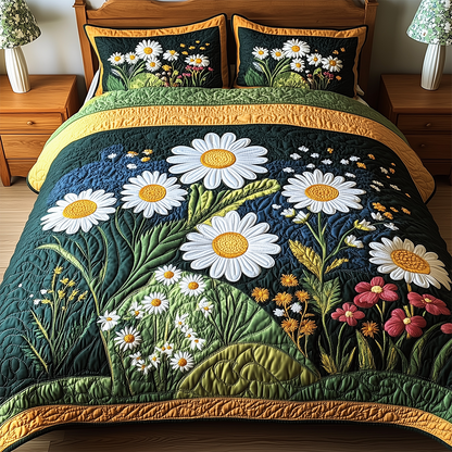 Daisy Garden 3-Piece Quilted Bedding Set GFTOTL2237