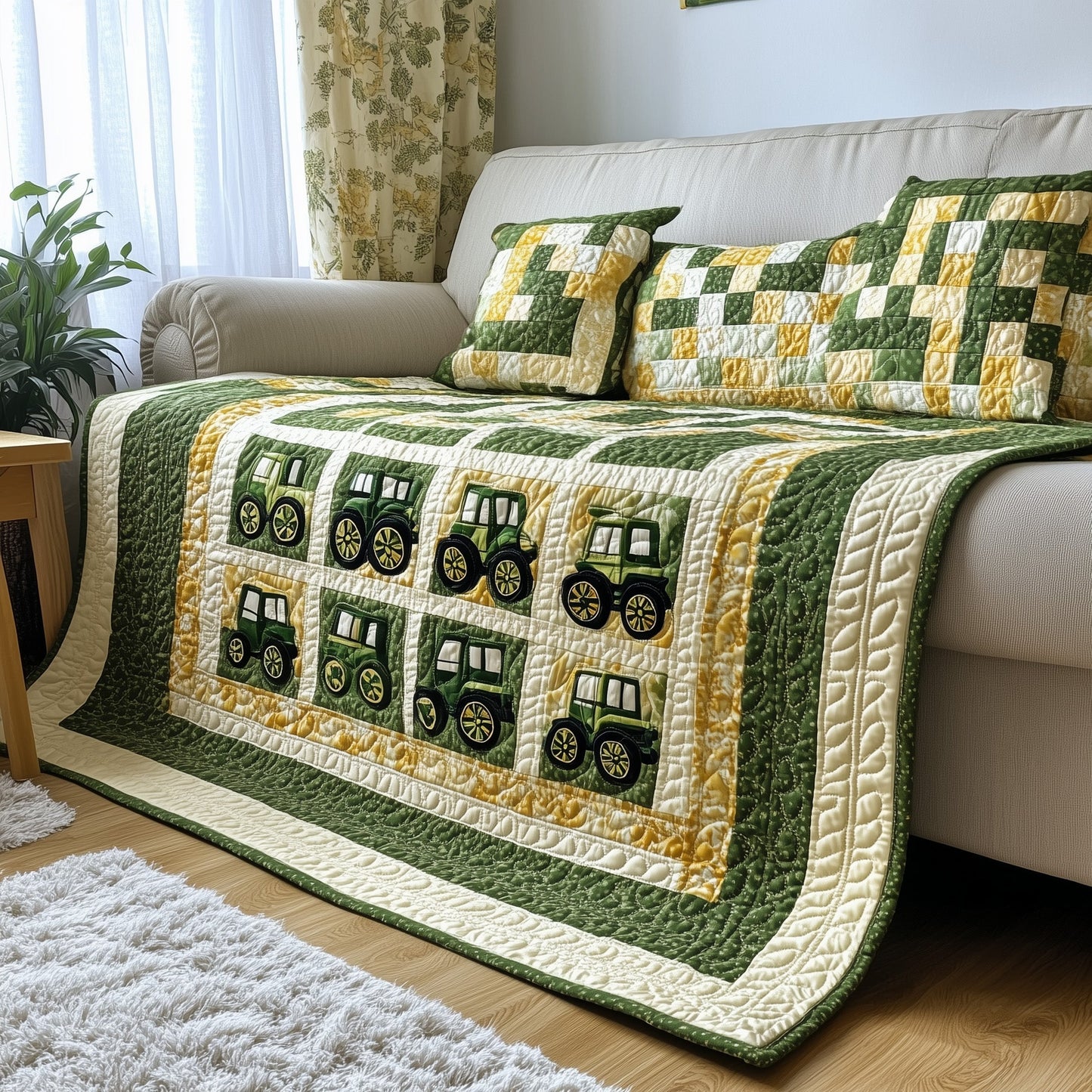 Baby Tractor Quilted Blanket GFTOTL2506