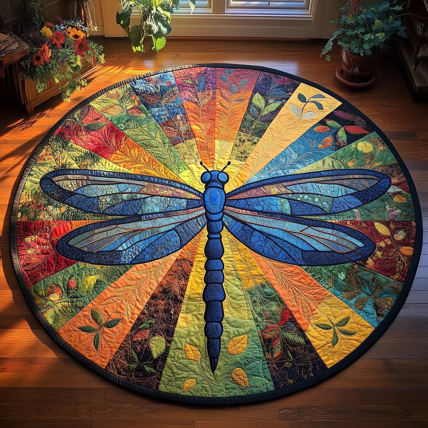 Dragonfly Quilted Round Mat GFTOTL2516
