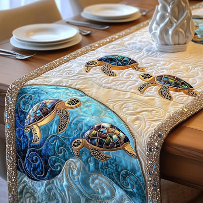 Magical Sea Turtle Quilted Table Runner GFTOTL2547