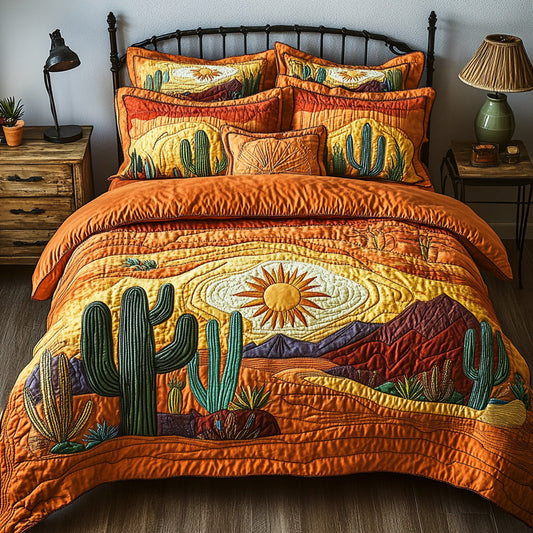 Southwest Flora Tapestry 3-Piece Quilted Bedding Set GFTOTL2703