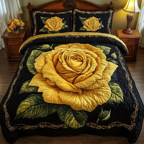 Rose 3-Piece Quilted Bedding Set GFTOTL2763