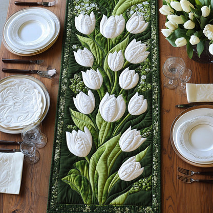 Blooming Tulip Garden Quilted Table Runner GFTOTL2882