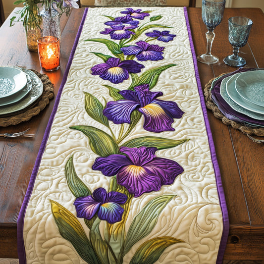 Purple Iris Quilted Table Runner GFTOTL3108
