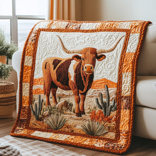 Longhorn Quilted Blanket GFTOTL3111