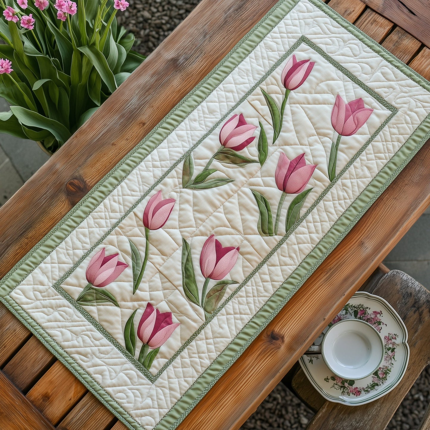 Scent of Spring Quilted Table Runner GFTOTL3226
