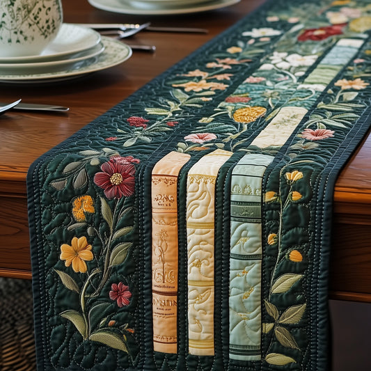 Flower Books Quilted Table Runner GFTOTL3279
