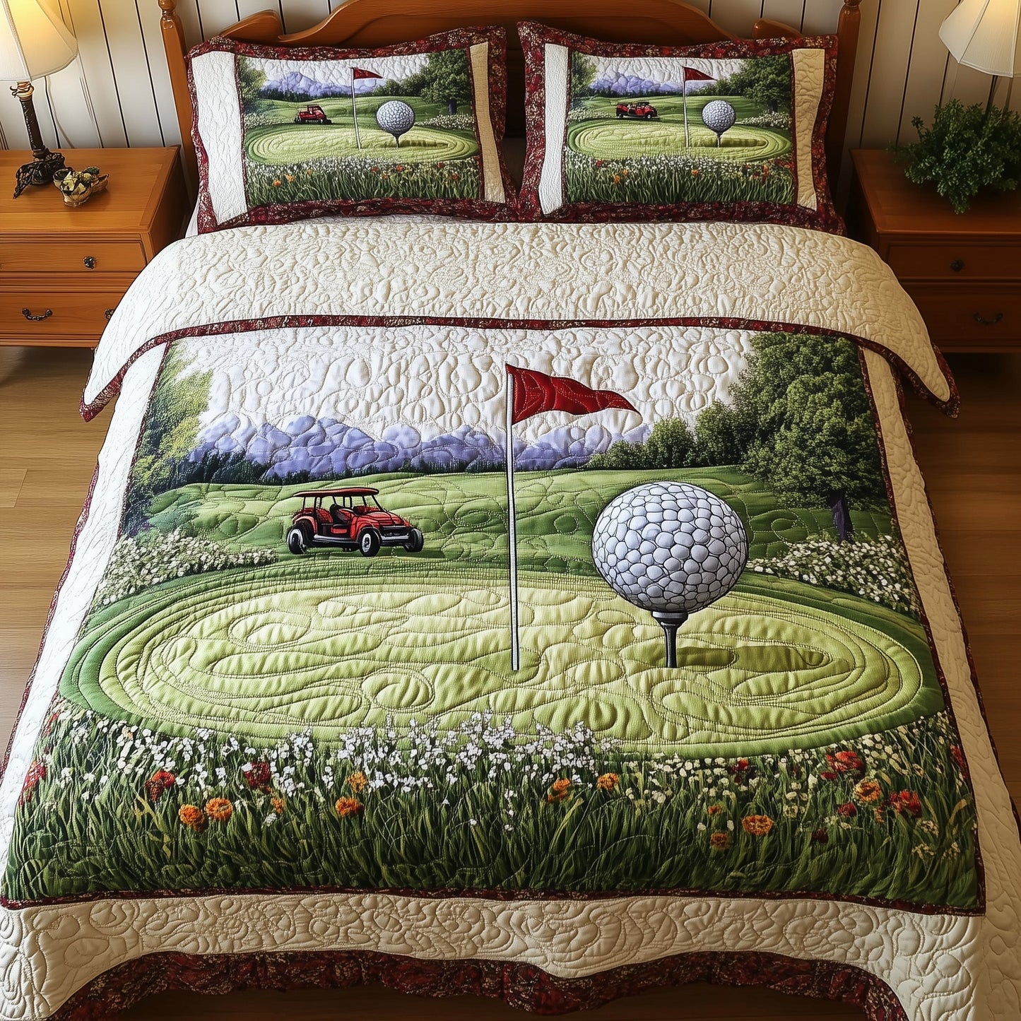 Fairway Dreams 3-Piece Quilted Bedding Set GFTOTL3497