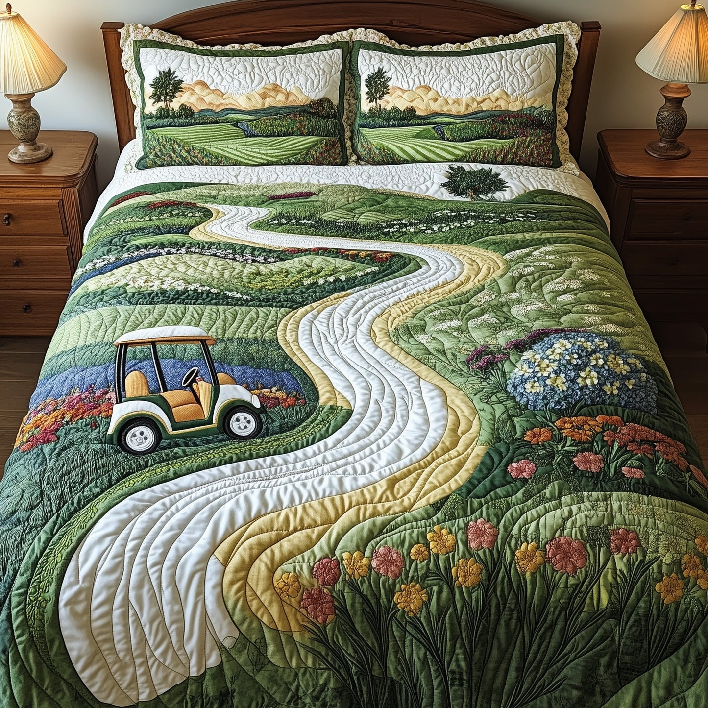 Fairway Dreams 3-Piece Quilted Bedding Set GFTOTL3501