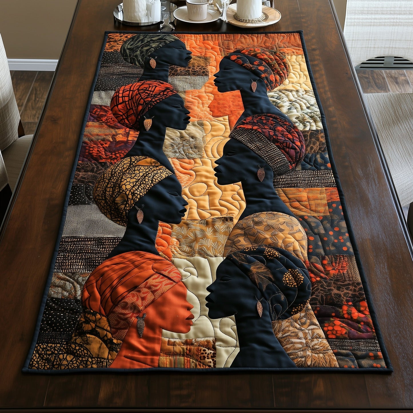 Black Radiance Quilted Table Runner GFTOTL3568