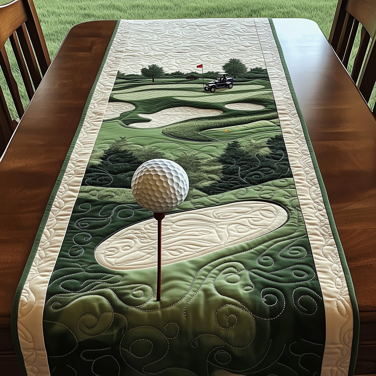 Fairway Dreams Quilted Table Runner GFTOTL3577