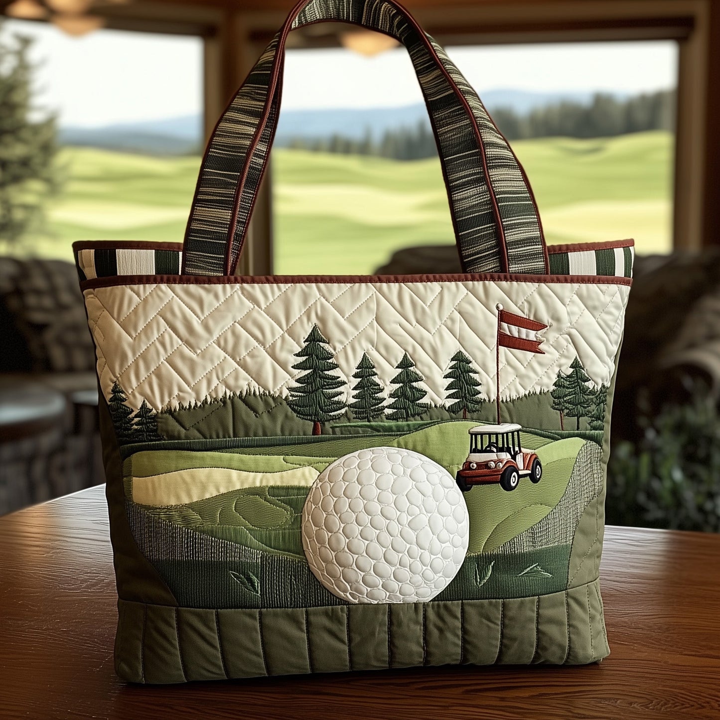 Fairway Dream Quilted Tote Bag GFTOTL3724