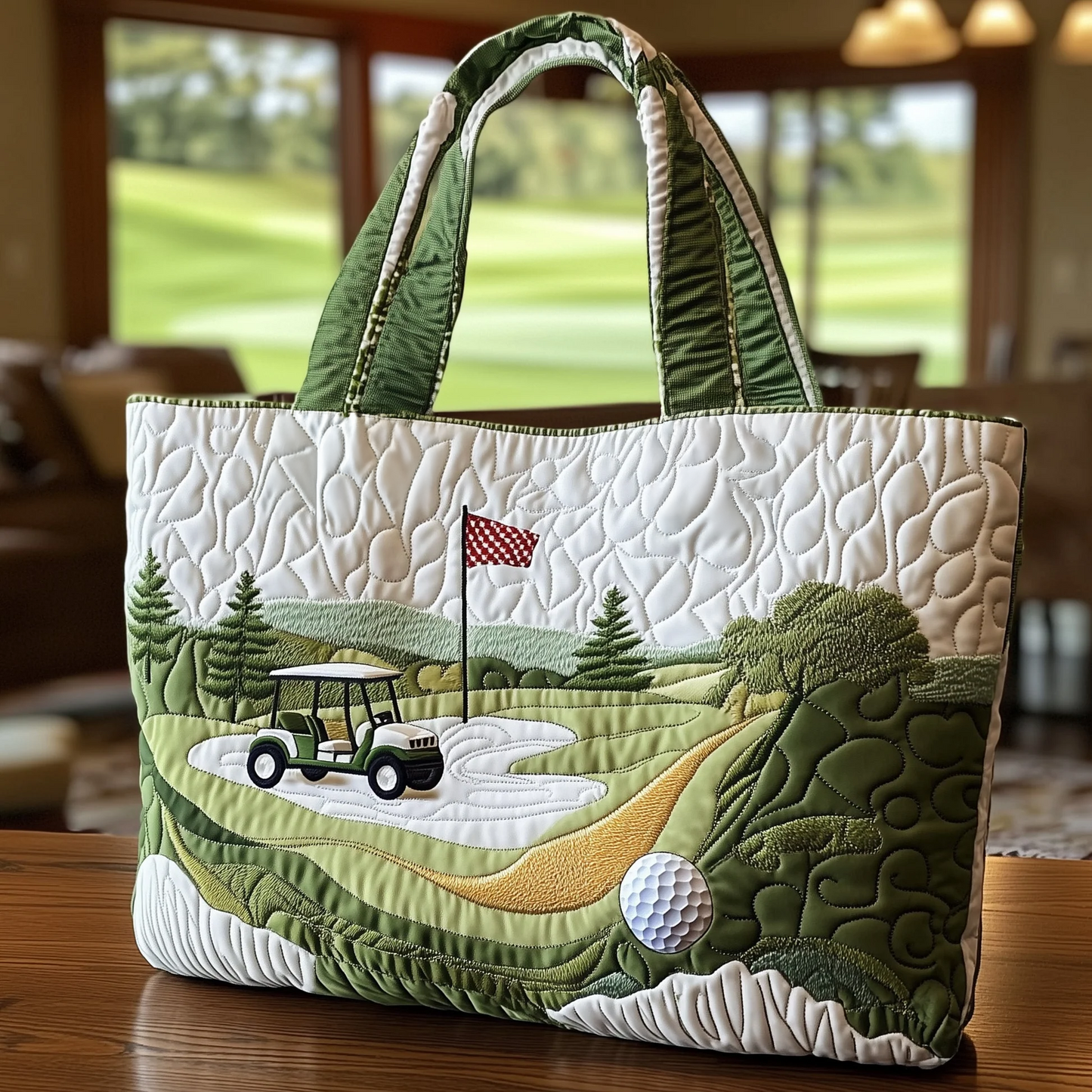 Fairway Dream Quilted Tote Bag GFTOTL3733