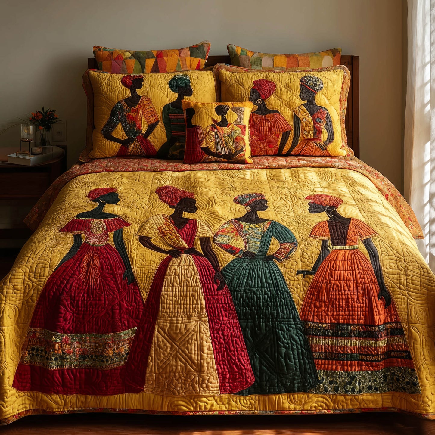 Soulbound Roots 3-Piece Quilted Bedding Set GFTOTL3868