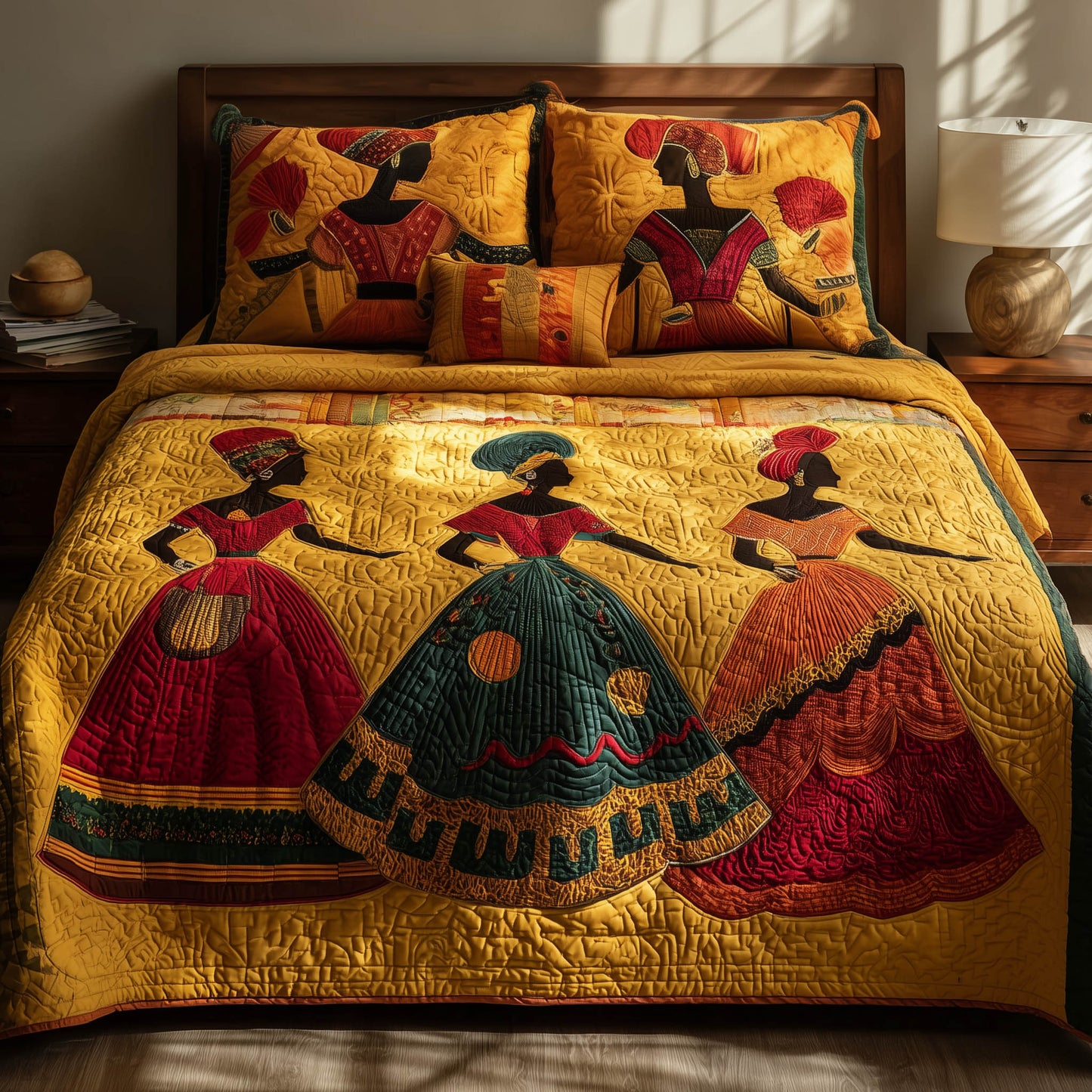 Soulbound Roots 3-Piece Quilted Bedding Set GFTOTL3868