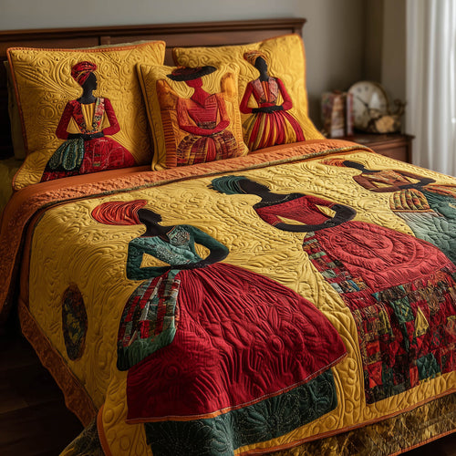 Soulbound Roots 3-Piece Quilted Bedding Set GFTOTL3870