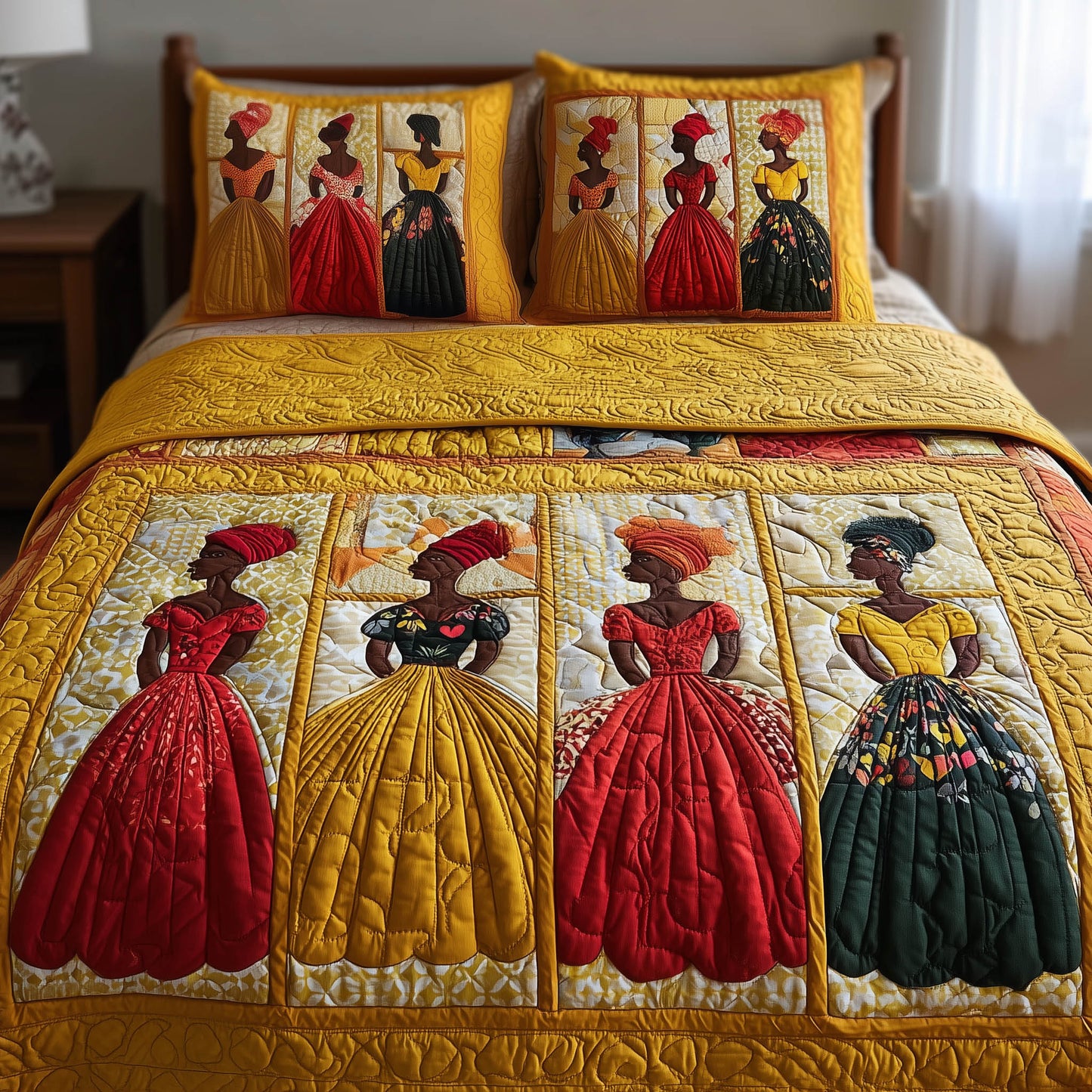 Soulbound Roots 3-Piece Quilted Bedding Set GFTOTL3876