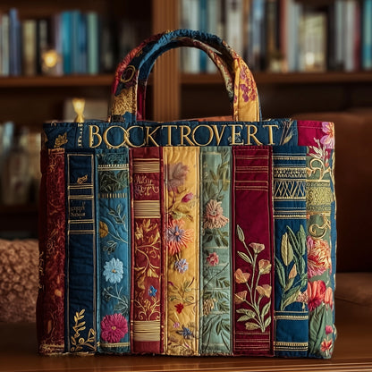 Booktrovert Quilted Tote Bag GFTOTL3913