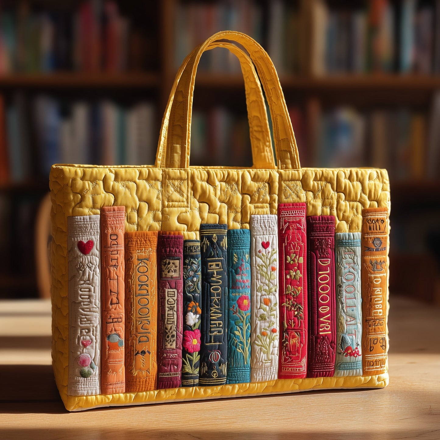 Booktrovert Quilted Tote Bag GFTOTL3920