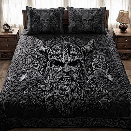Viking God 3-Piece Quilted Bedding Set GFTOTL3943