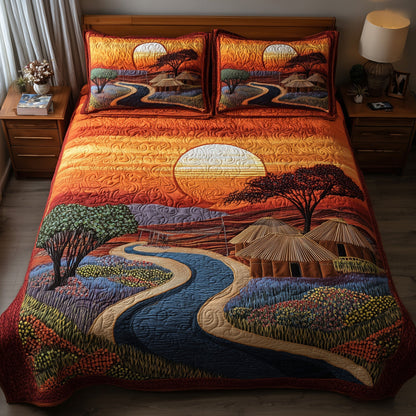 Ancestral Grounds 3-Piece Quilted Bedding Set GFTOTL4000