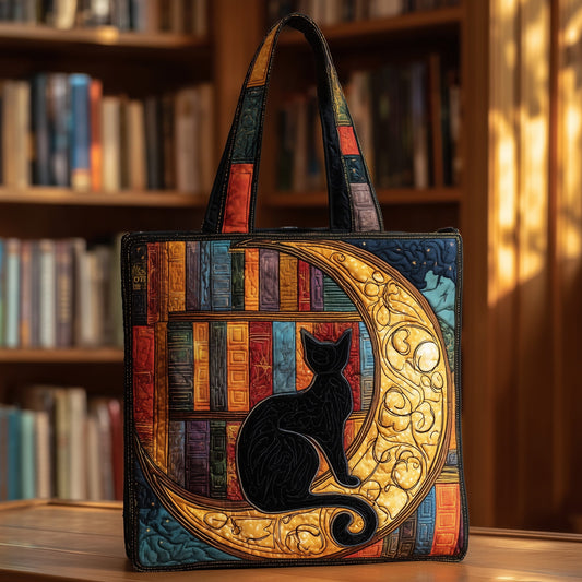 Black Cat Quilted Tote Bag GFTOTL4140