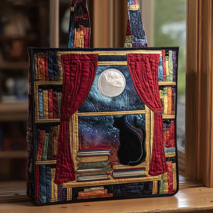 Black Cat Quilted Tote Bag GFTOTL4144