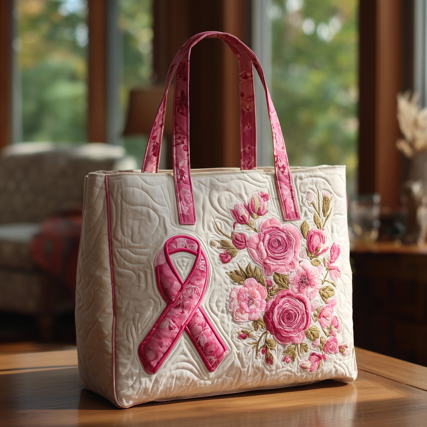 Strong Bloom Quilted Tote Bag GFTOTL4155