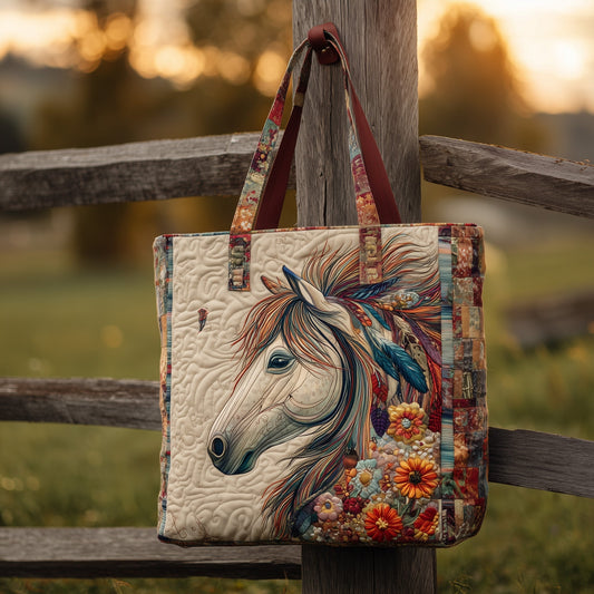 Funky Farmhouse Quilted Tote Bag GFTOTL4218