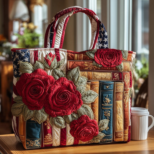 Book Nook Quilted Tote Bag GFTOTL4301