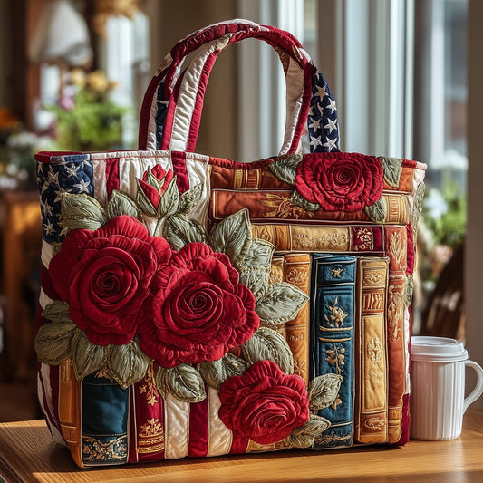 Book Nook Quilted Tote Bag GFTOTL4301